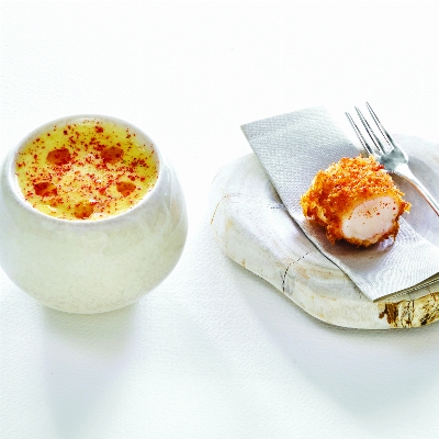 Recette Les langoustines juste saisies & vivifiées au pamplemousse de Arnaud Donckele